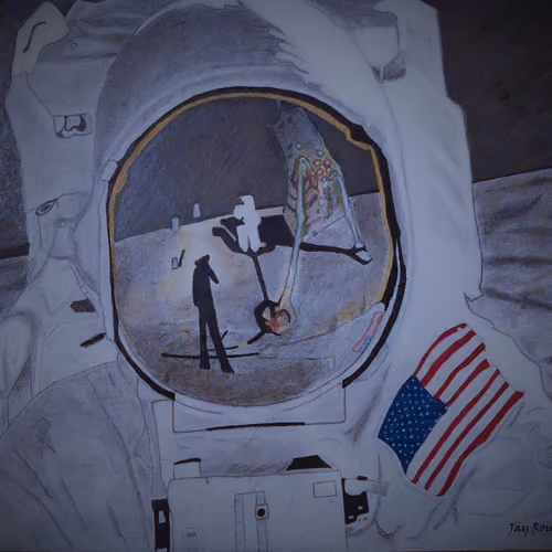 Buzz Aldrin moon walk
