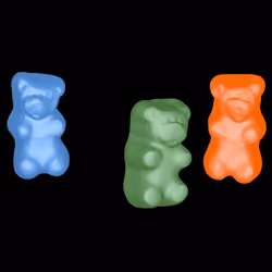 Tomographed gummy bears