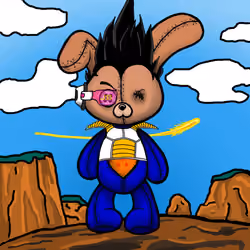 Stuffy Bunny Vegeta 