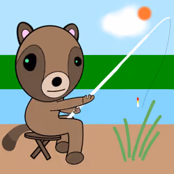tanuki & fishing
