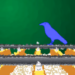 Bird On The Rail #3232