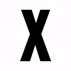 X – Black, White