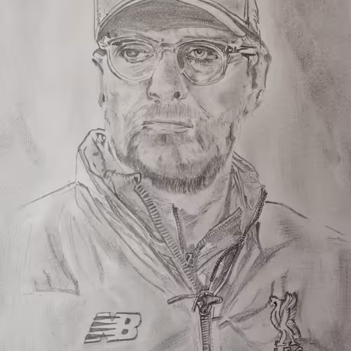 Jürgen Klopp (Pencil Sketch)