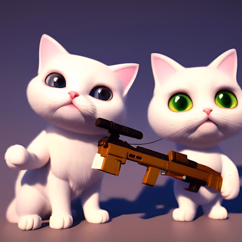 3D ACTION HERO-DUO CAT [COLLECTION.V2 NFT.01]