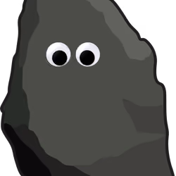 Ether Rock Googly Eyes ID 07