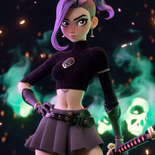 Sandra the demonic hunter