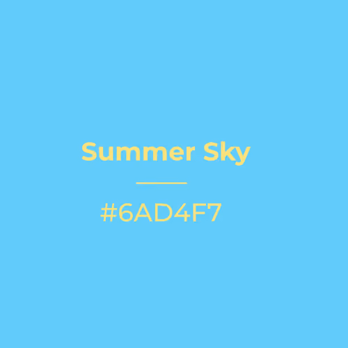 Summer Sky #6ad4f7