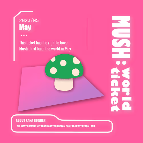 Kawaii Mush World Ticket Collection