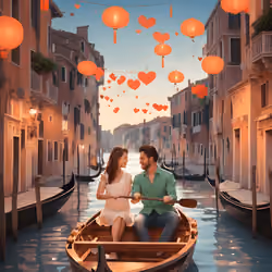 Love by the Light of the Waters: A Night of Romance in Venice  08/08#