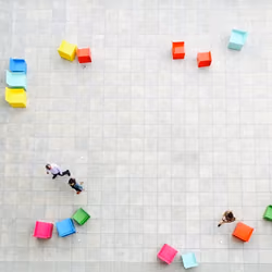 Aerial MoMA colorblock