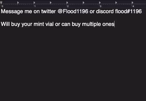 Buying mintvial(s)
