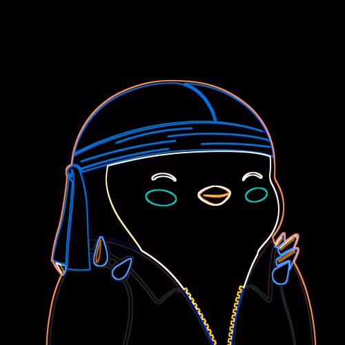 Neon Pudgy Penguin 1020