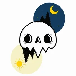 Day/Night Skull #009
