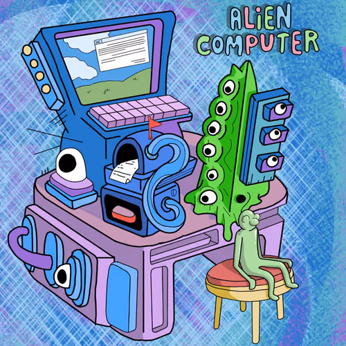 Alien Computer With A Mailbox