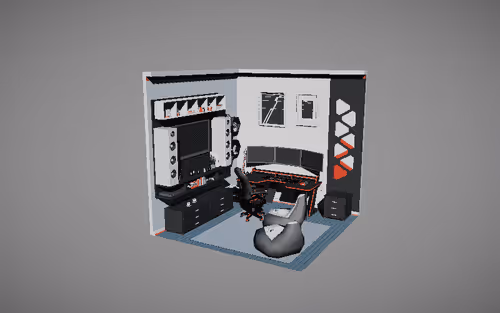 Tiny Lowpoly Room