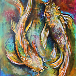 2 Koi Fish