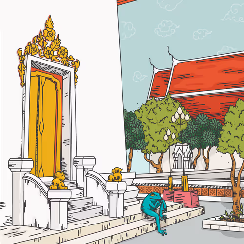 Thai Place Doodle #001 [Wat Intharam Worawihan - Bangkok]