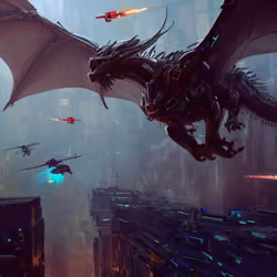 Cyberpunk Dragon #0120