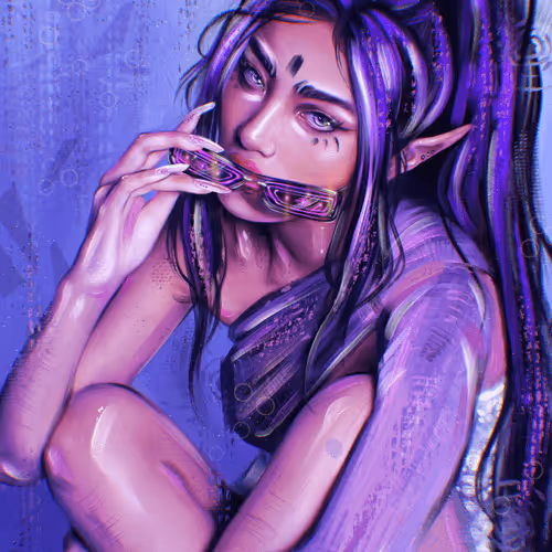 CYBERPUNK ELF GIRL