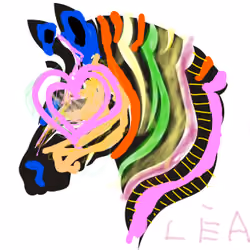 inked zebra