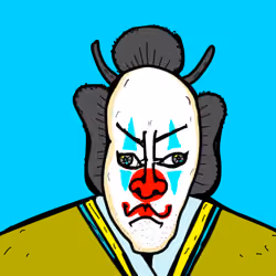 Kabuki clown3 old boy.