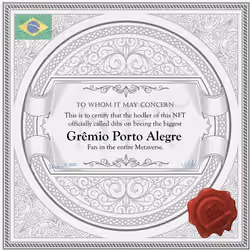 Biggest Grêmio Porto Alegre Fan in the Metaverse