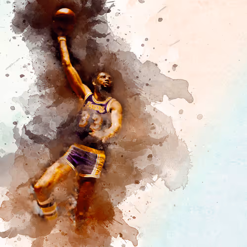Watercolor #247 - Kareem Abdul Jabbar