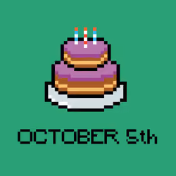 CryptoBirthdayCake #279 October 5th