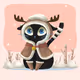 BlackCat-Winter Deer