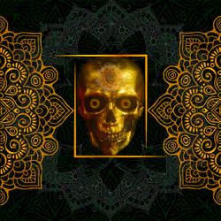 Mandala Skull Art #010