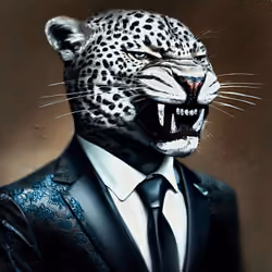 Classy Snow Leopard