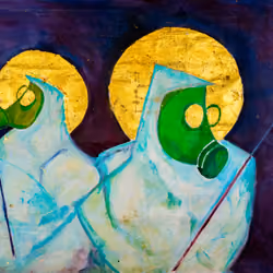 Spraying Saints in Motion
