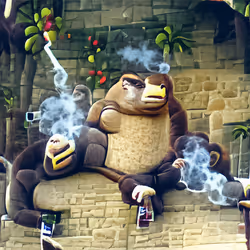 Smoking Ape #020