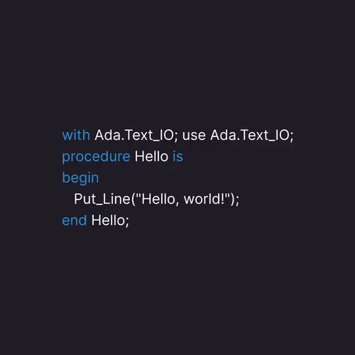 Syntax - Hello World