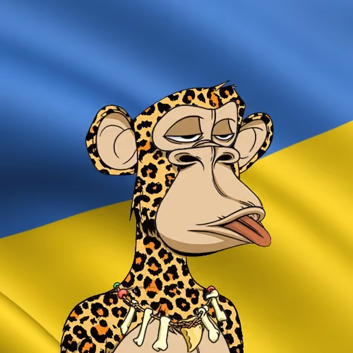 Bored Ape Stands for Ukraine #3
