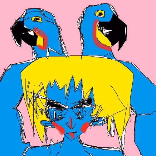 BlueArara painted #66