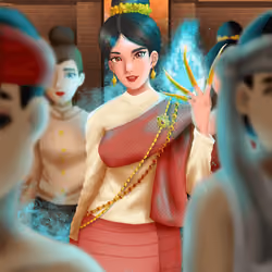 #08 A girl with fire power