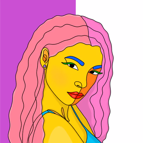Neo-Pop Cubist Woman #10 : Tru