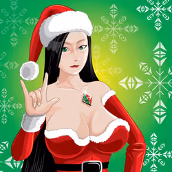 Santa Red queen