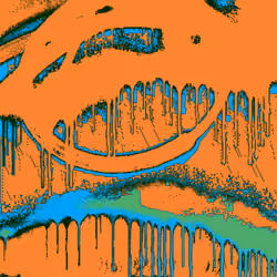 Abstract Graffiti Drip Pixel