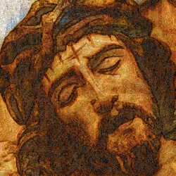 Illustration of The Crucifixion of Jesus Christ, close-up
