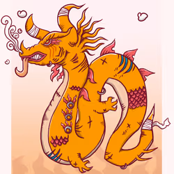 Monster very rare Number 2 Flame Dragon