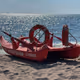 first aid boat at the beach in lido di ostia 🌴🌴