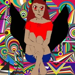 Demon in hell - Colored