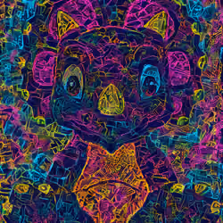 Neon Cute Dino #1