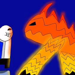 Hans and Fire Demon