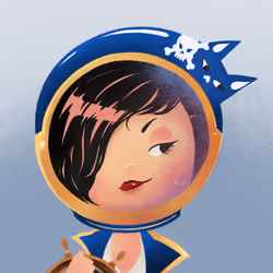 To the Moon with Pirate Girl