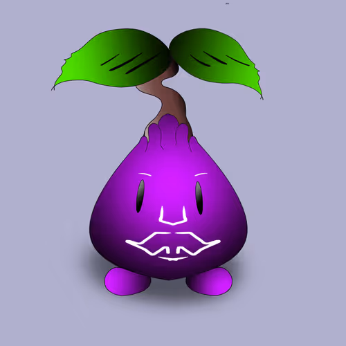 white Tribal Purple Sprout