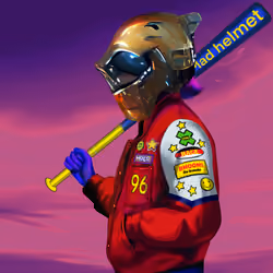 HE MAD HELMET #096