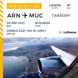 Takeoff #11. Lufthansa A321-100 (NAP-MUC)